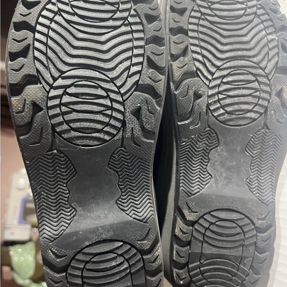 Torrid Women Snow Black Winter Rain combat Sherpa rubber sole faux fur Boots 10 - Picture 11 of 13